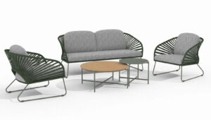 Zestaw ogrodowy Novella szary