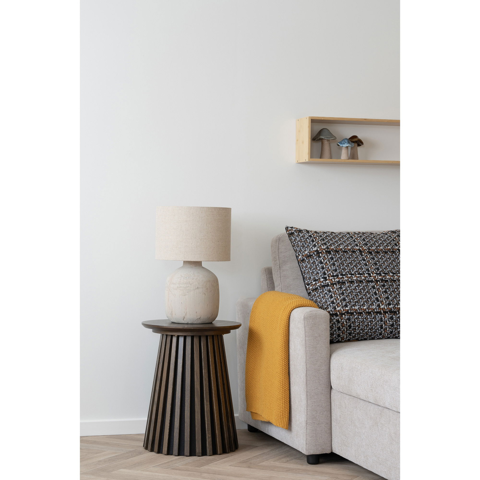 Stolik pomocniczy Osaka 40cm dąb dymiony - obrazek 3