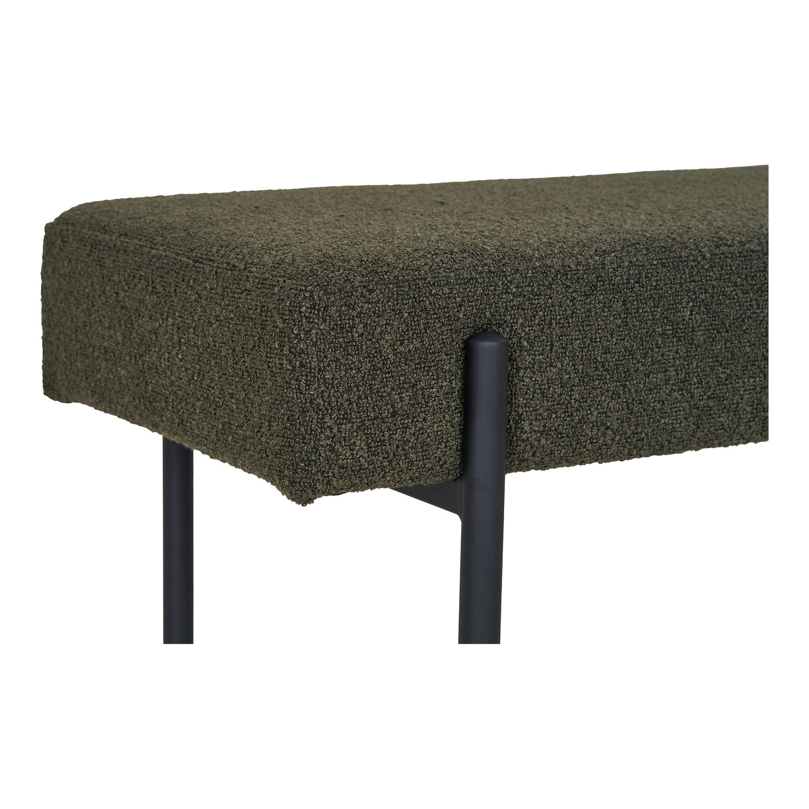 Ławka Swindon boucle zielona/czarna - obrazek 6