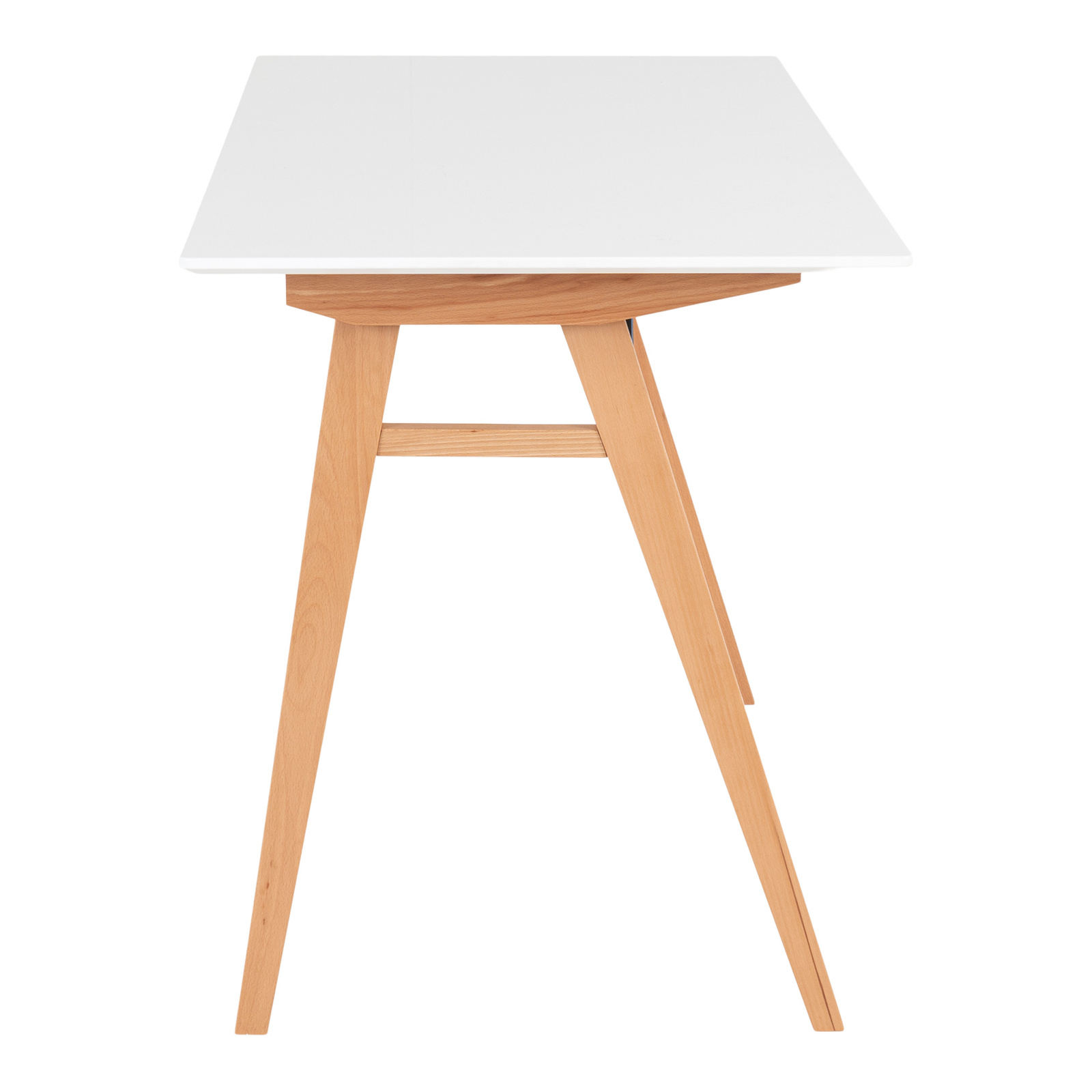 Biurko Vojens białe/ naturalne - obrazek 6