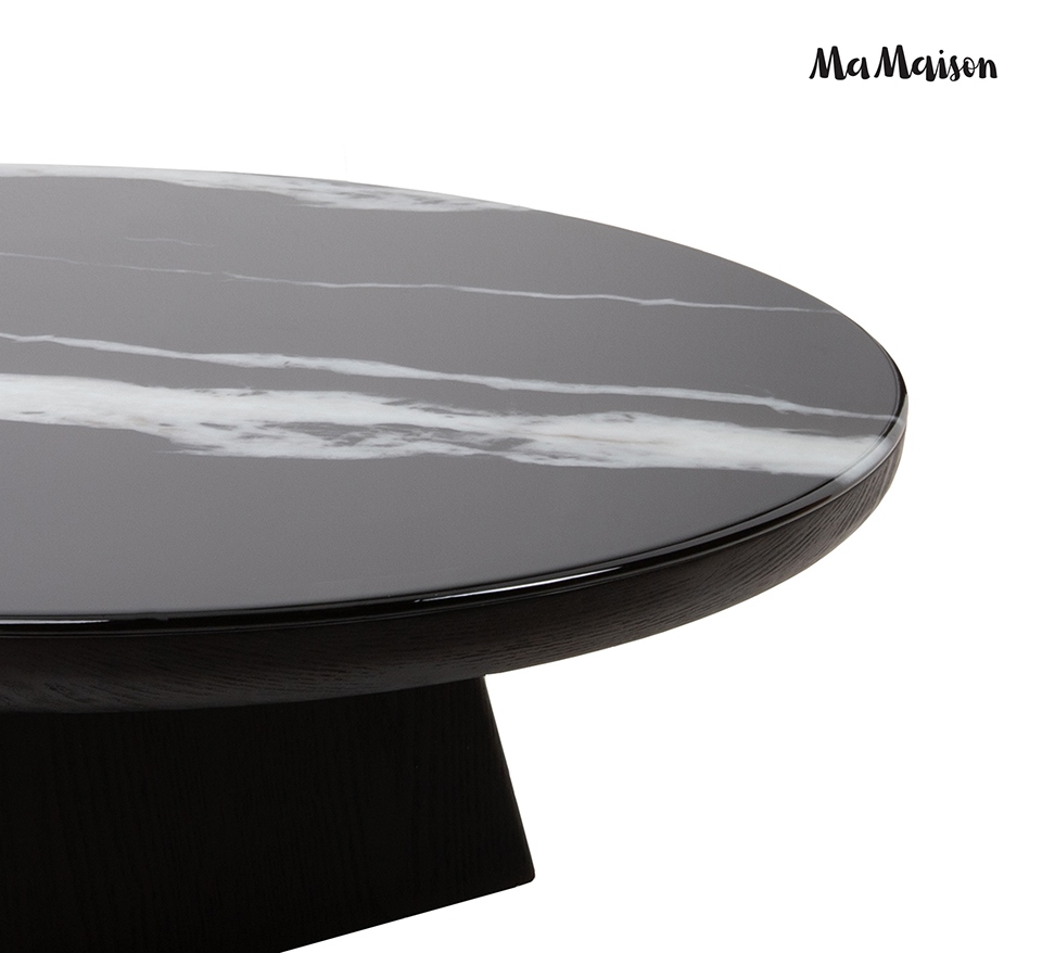 MaMaison stolik kawowy DOVER 100 czarny - obrazek 4
