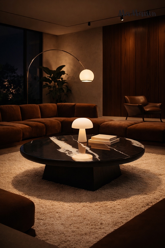 MaMaison stolik kawowy DOVER 100 czarny - obrazek 6