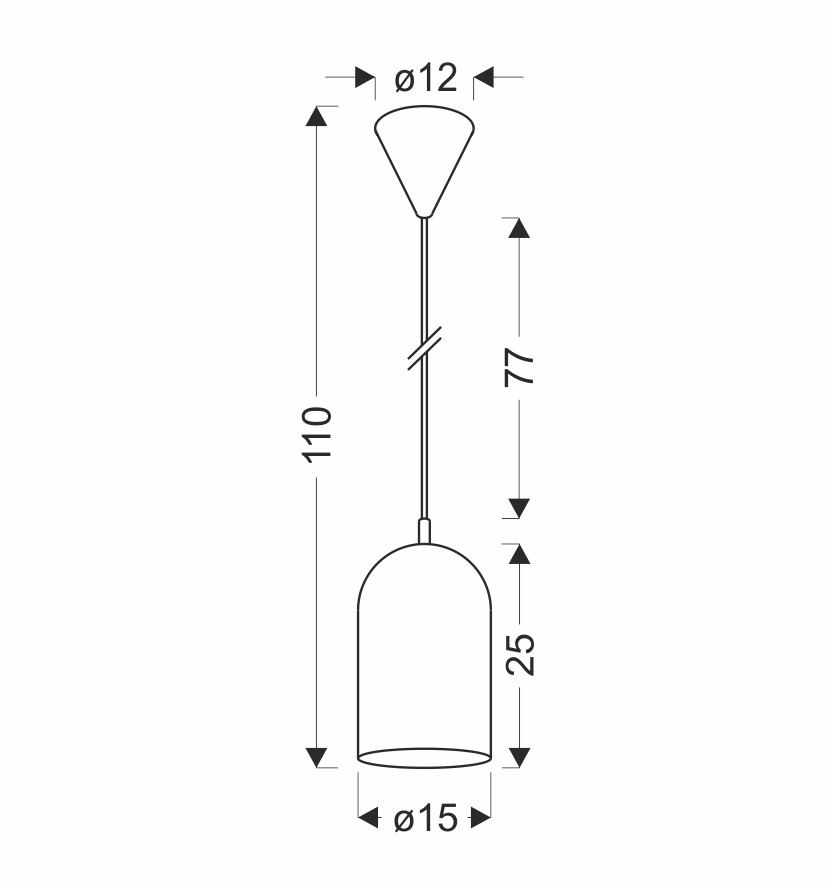LAMPA WISZĄCA OSS 1 ZIELONY - obrazek 5