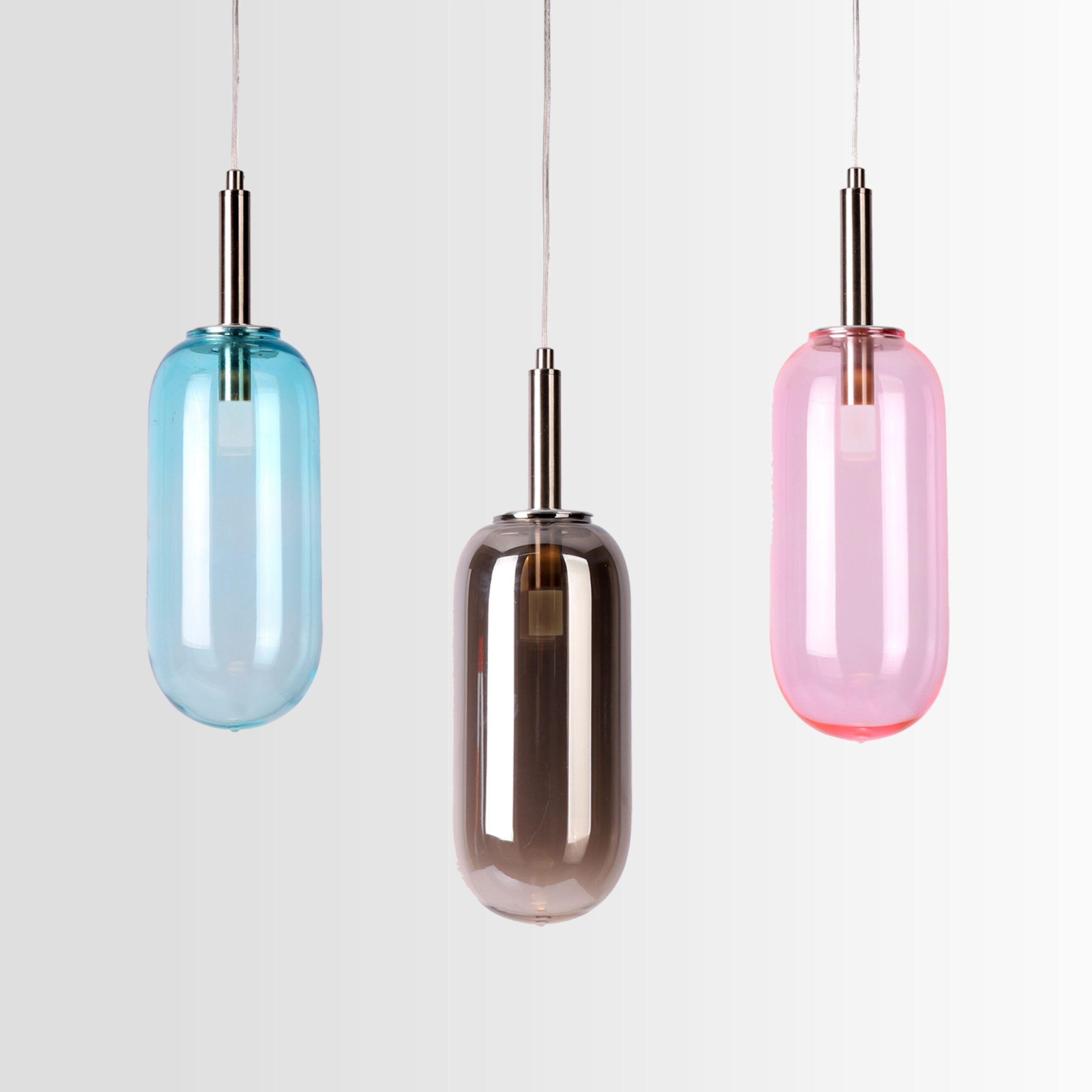 LAMPA WISZĄCA FIUGGI 1 SREBRNY - obrazek 6