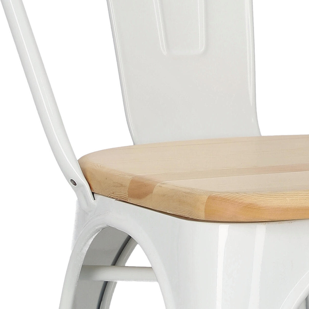 Krzesło Paris Wood białe sosna naturalna - obrazek 8