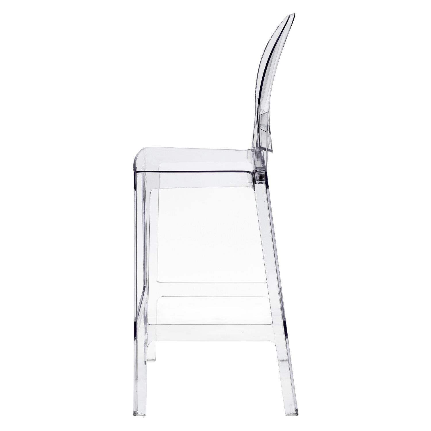 Stołek barowy Viki transparentny 75cm - obrazek 4