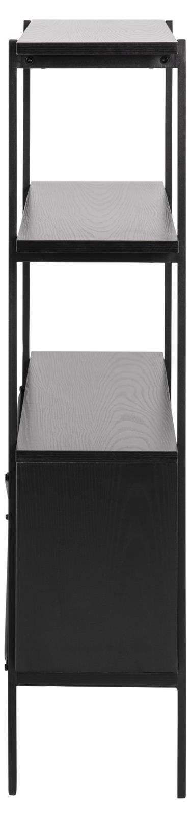 Regał z szafką Angus czarny - obrazek 8