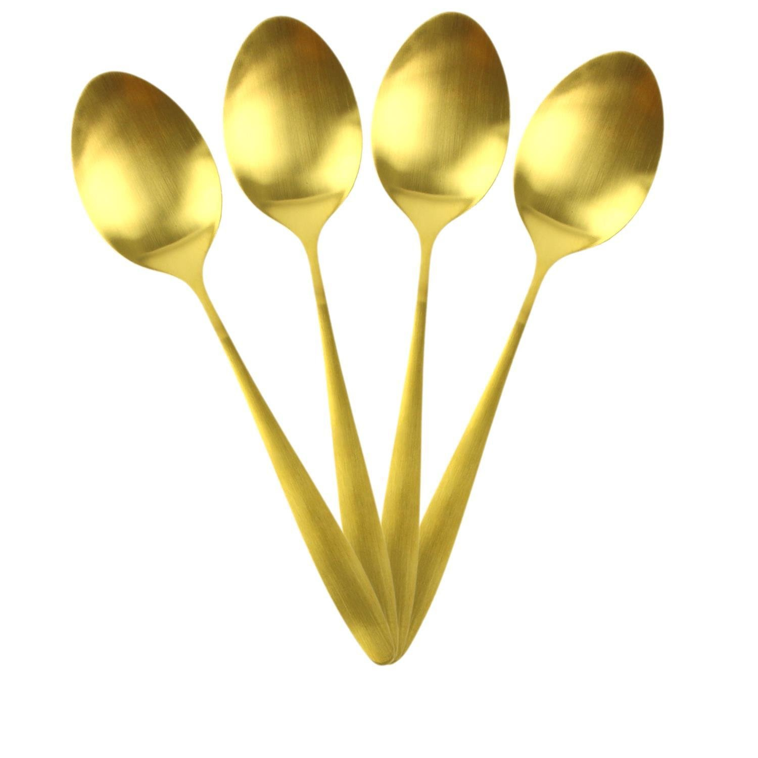 Zestaw sztućców Charbon jasne złoto - obrazek 6