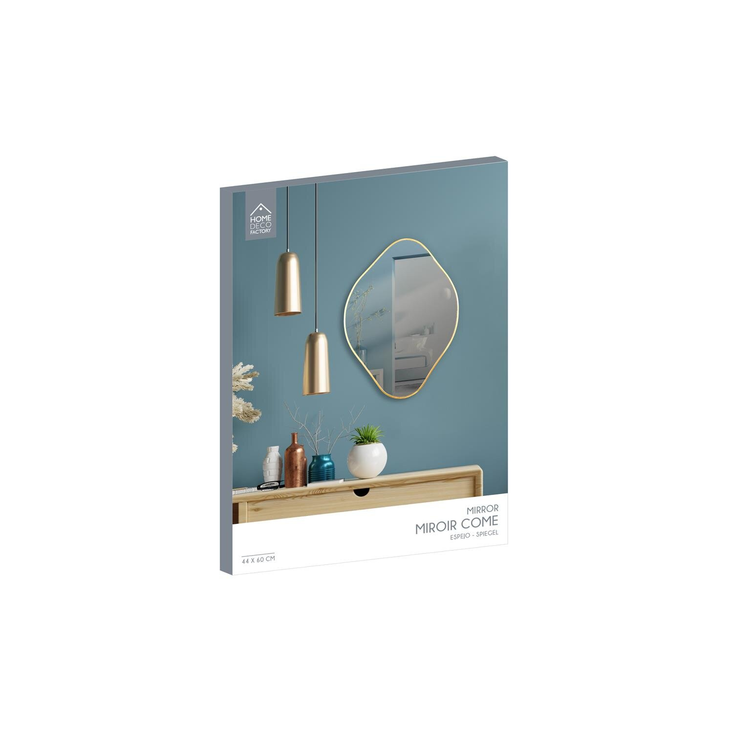 Lustro Diamond 60 cm złote - obrazek 5