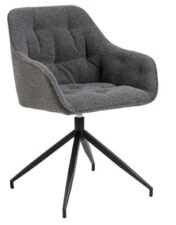 Krzesło Brooke obrotowe antracytowe