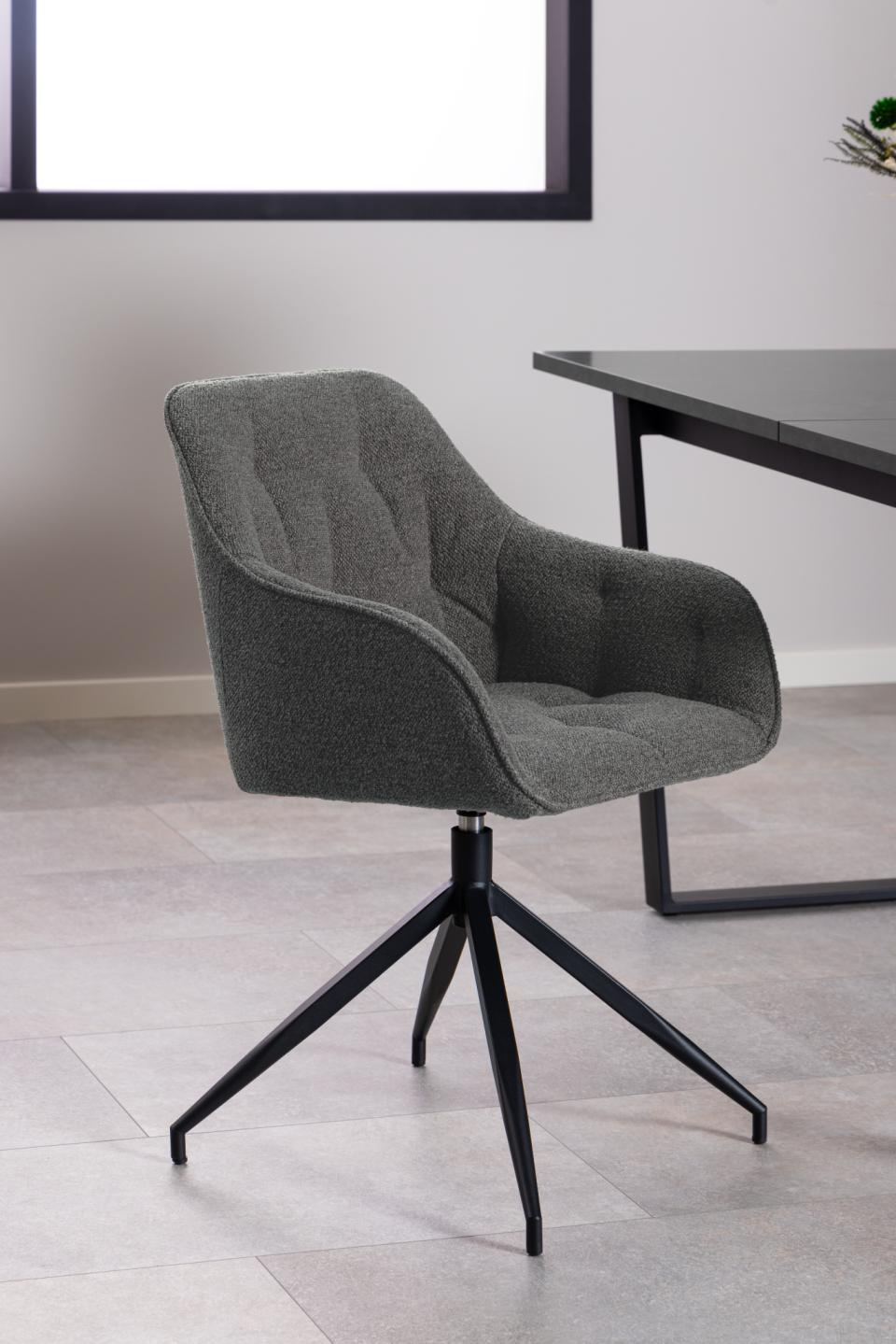 Krzesło Brooke obrotowe antracytowe - obrazek 11