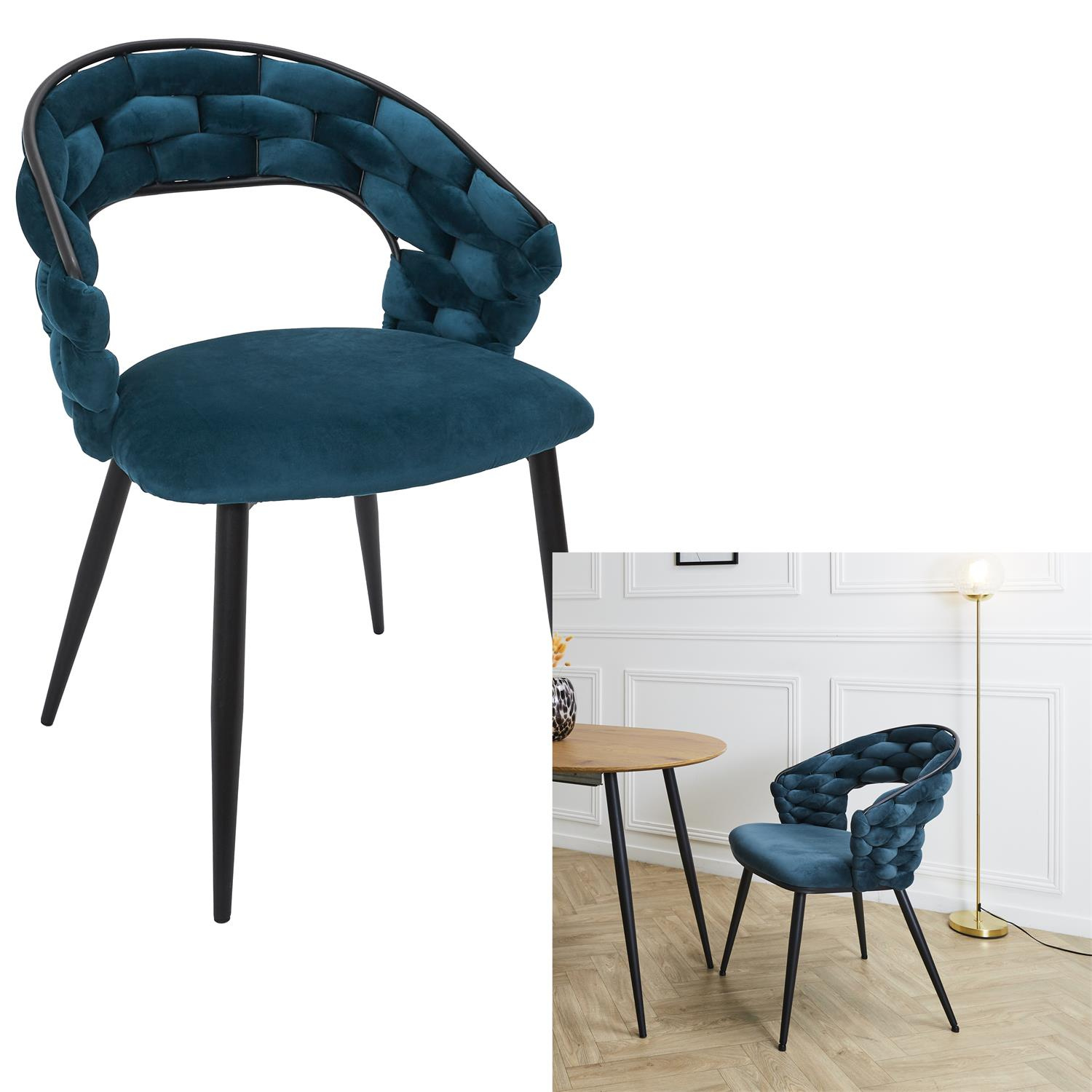 Krzesło Swyer niebieskie - obrazek 7