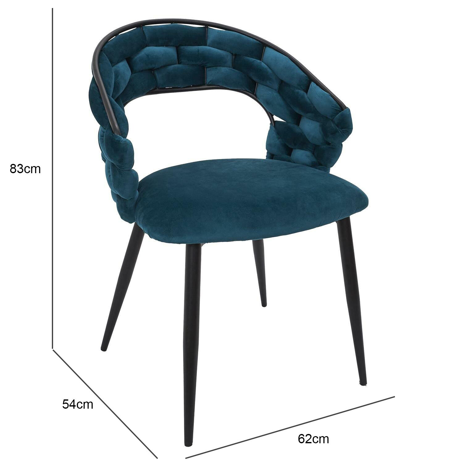 Krzesło Swyer niebieskie - obrazek 10