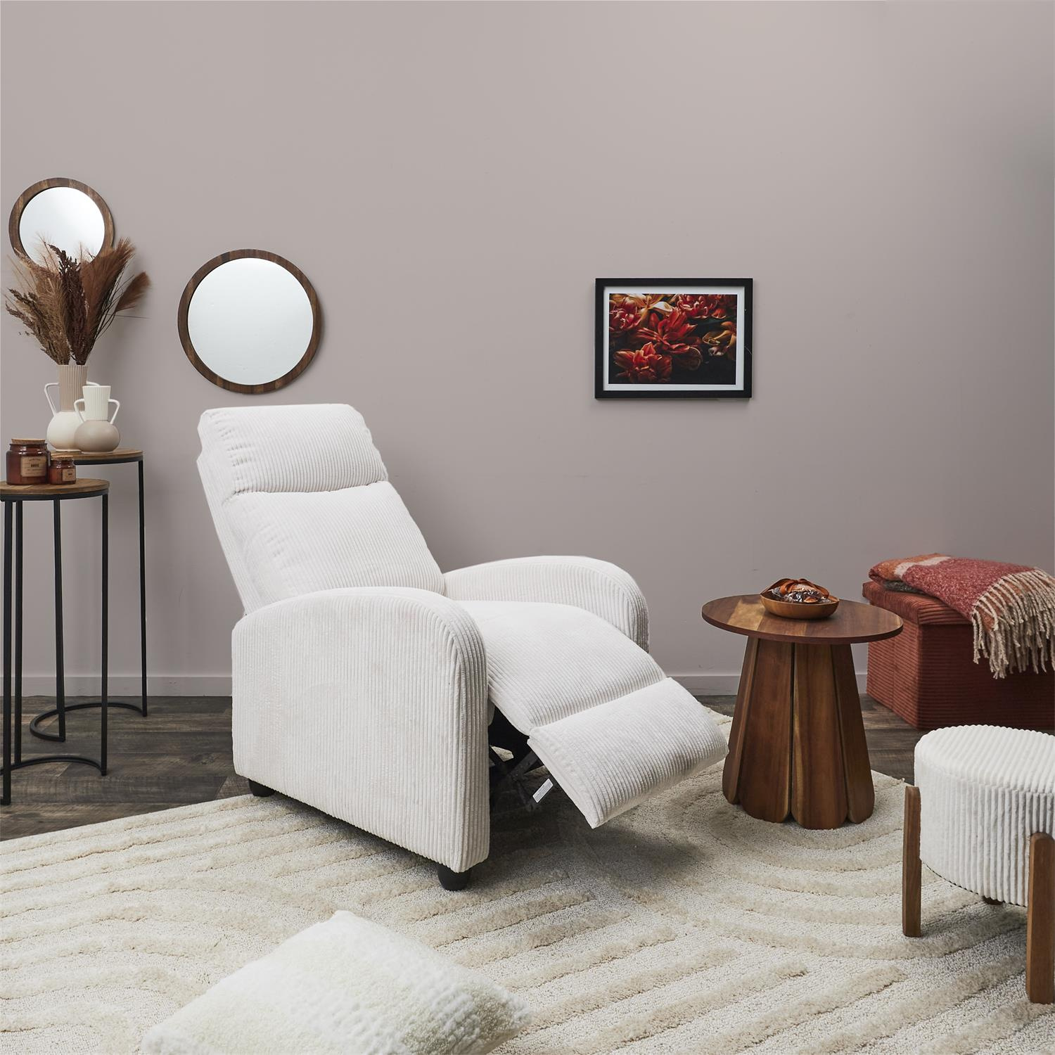 Fotel rozkładany Recliner Dream biały - obrazek 7