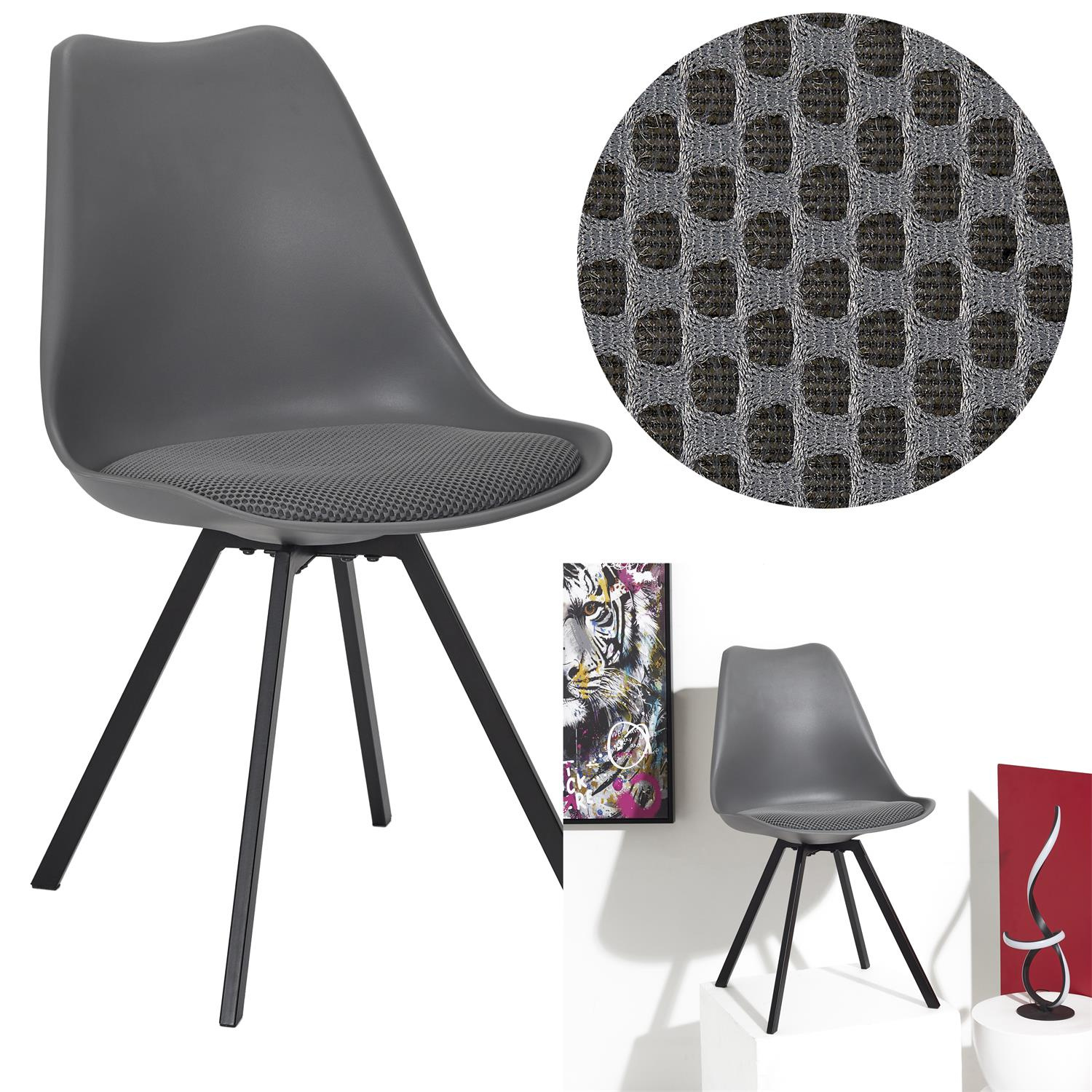 Krzesło Atom szare - obrazek 10