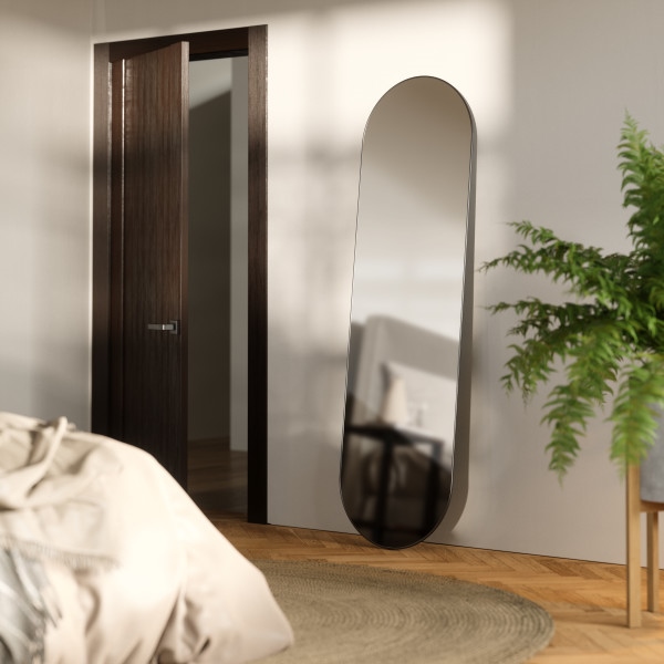 UMBRA lustro ścienne HUBBA 62 x 18 cm tytan - obrazek 7