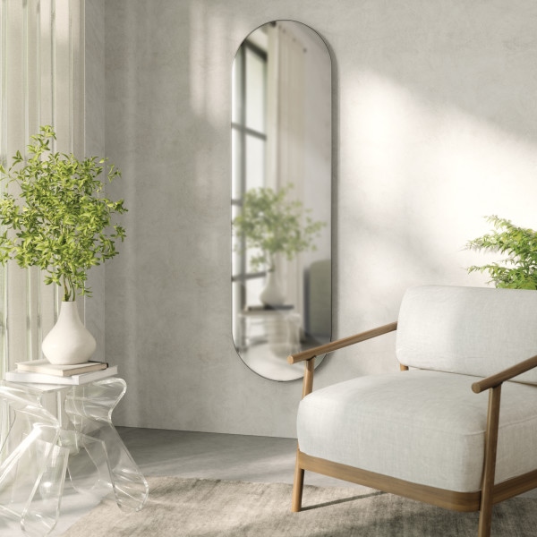 UMBRA lustro ścienne HUBBA 62 x 18 cm tytan - obrazek 9