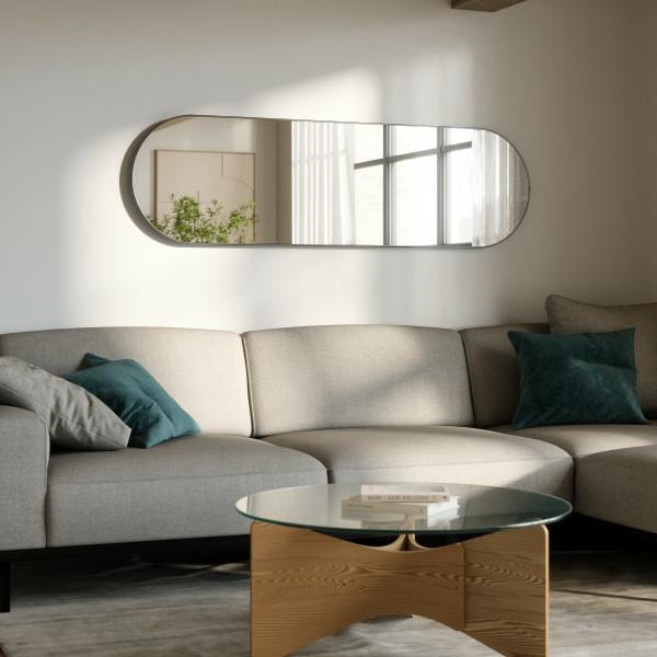 UMBRA lustro ścienne HUBBA 62 x 18 cm tytan - obrazek 10