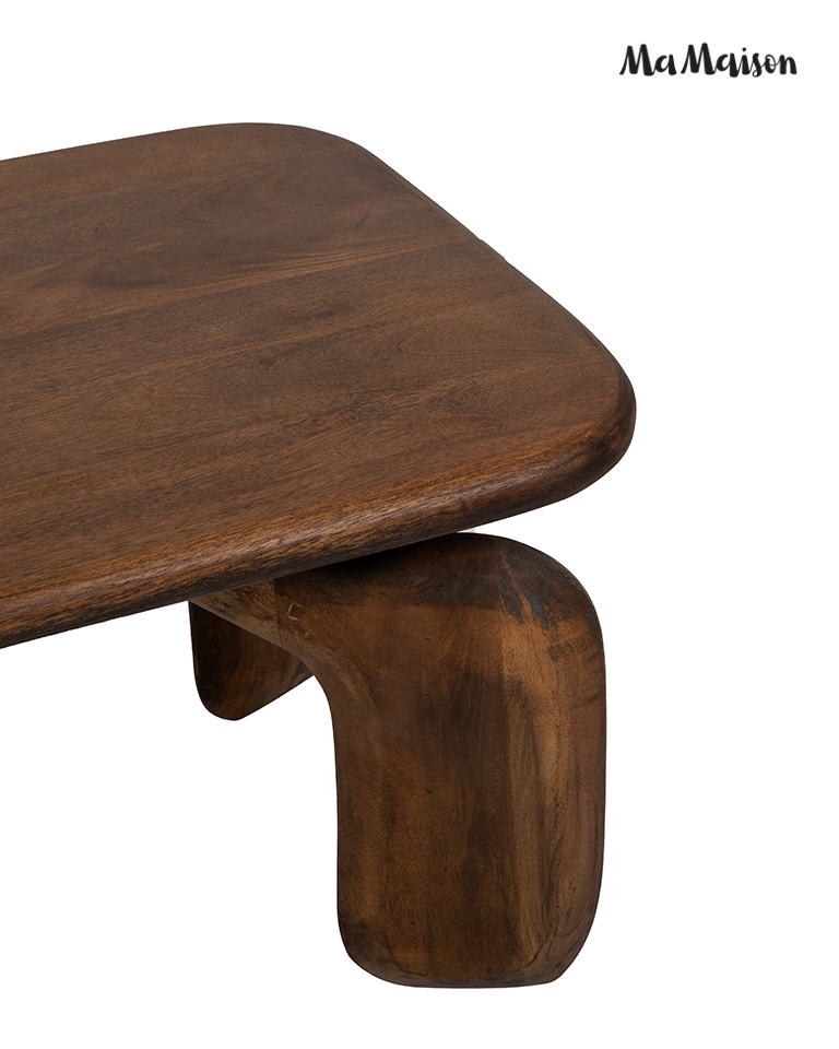 MaMaison stolik kawowy ORIZON 120 brązowy / drewno - obrazek 3