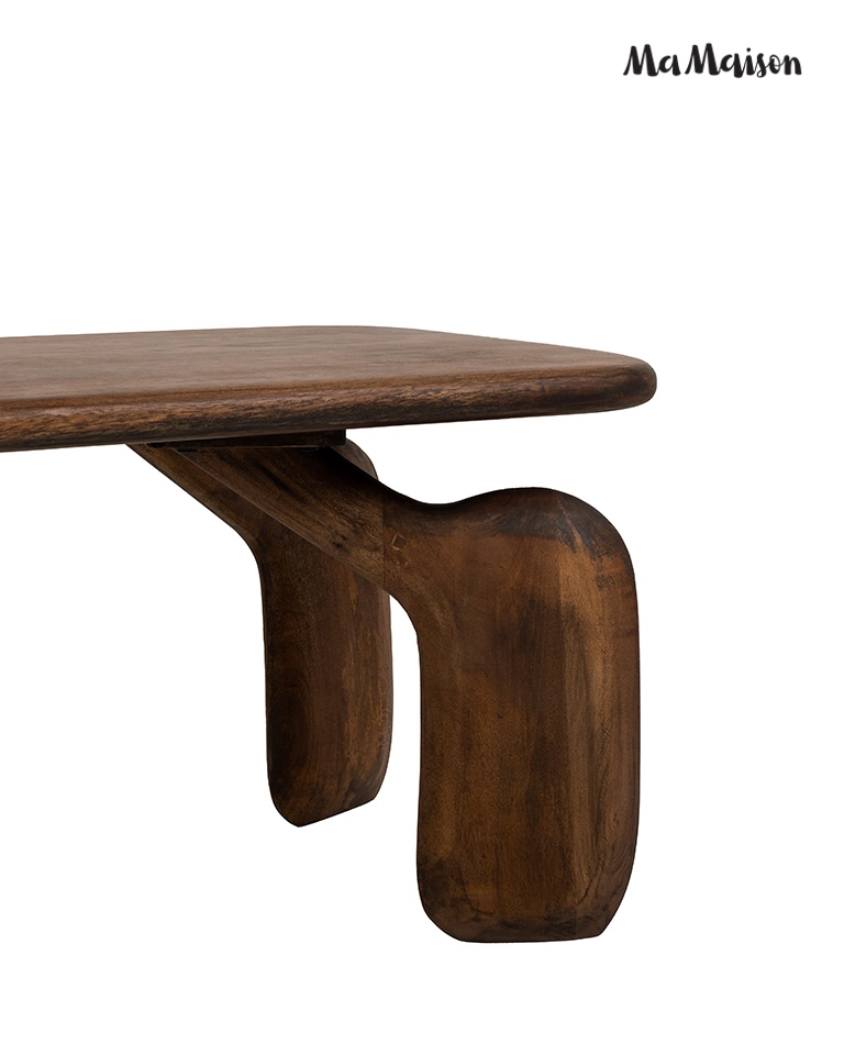 MaMaison stolik kawowy ORIZON 120 brązowy / drewno - obrazek 4