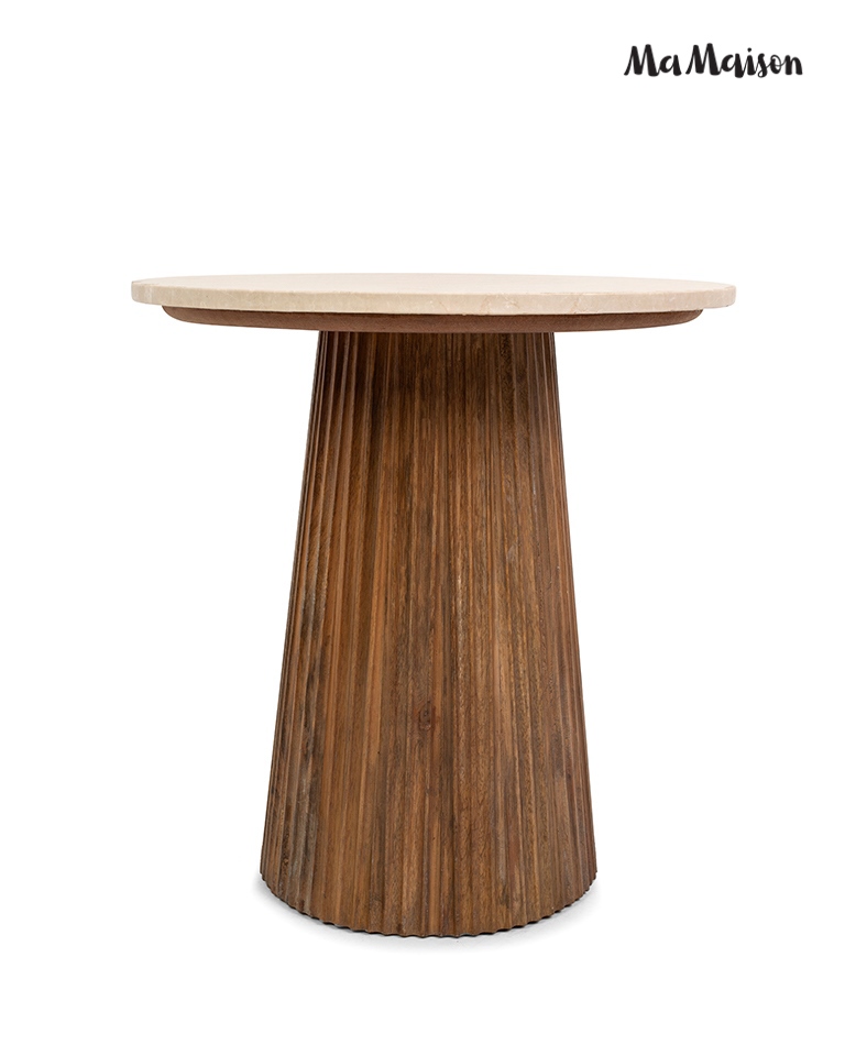 MaMaison stolik ARGENTINA 50 marmur / drewno - obrazek 6