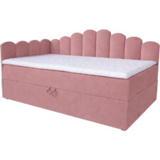 Łóżko dziecięce tapicerowane 80x160 NELA royal 14 lewe