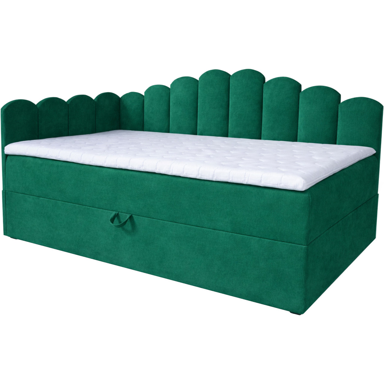 Łóżko dziecięce tapicerowane 80x160 NELA royal 33 lewe