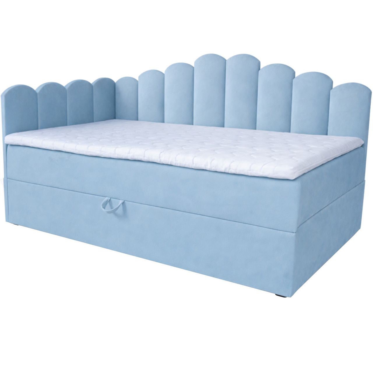 Łóżko dziecięce tapicerowane 80x160 NELA royal 48 lewe