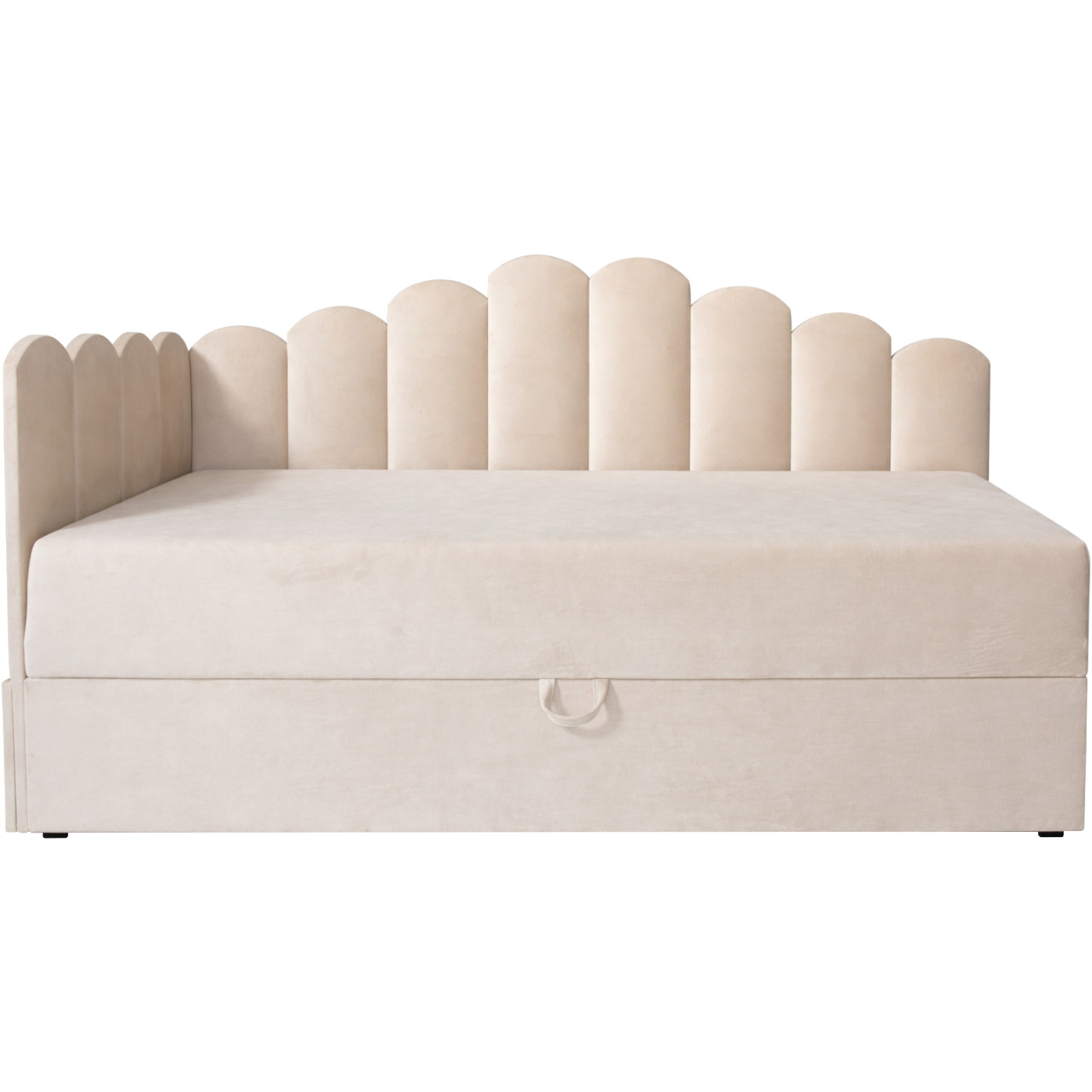 Łóżko dziecięce tapicerowane 80x160 NELA royal 102 lewe - obrazek 3