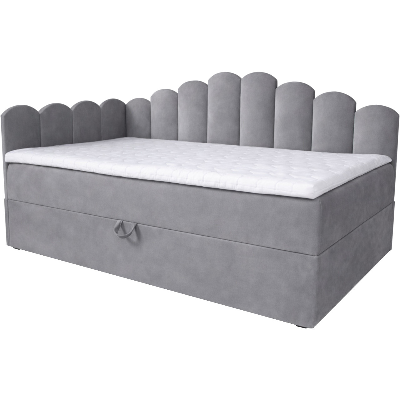 Łóżko dziecięce tapicerowane 80x160 NELA royal 115 lewe