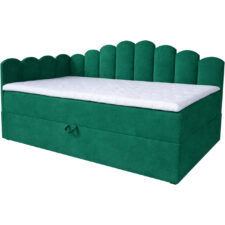 Łóżko dziecięce tapicerowane 90x160 NELA royal 33 lewe