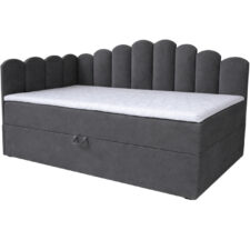 Łóżko dziecięce tapicerowane 90x160 NELA royal 38 lewe