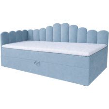 Łóżko dziecięce tapicerowane 80x200 NELA royal 48 lewe