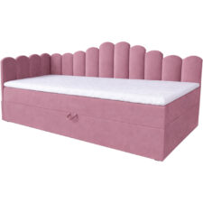 Łóżko dziecięce tapicerowane 90x200 NELA royal 14 lewe