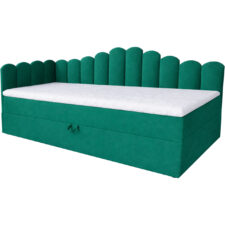 Łóżko dziecięce tapicerowane 90x200 NELA royal 33 lewe