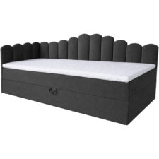 Łóżko dziecięce tapicerowane 90x200 NELA royal 38 lewe