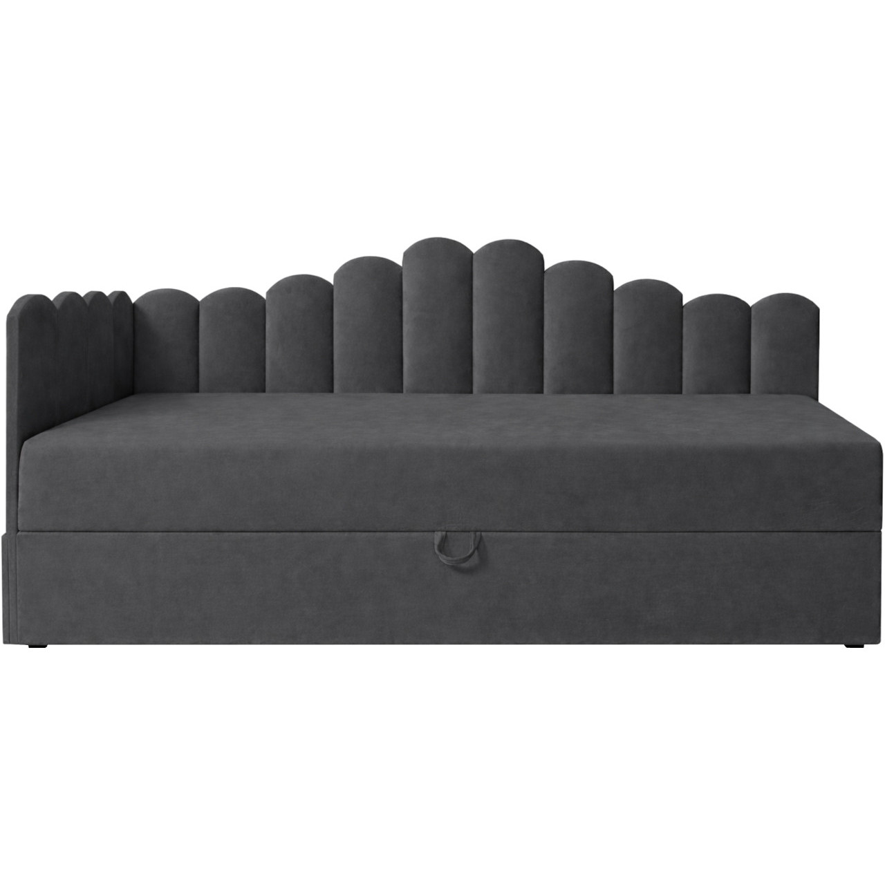 Łóżko dziecięce tapicerowane 90x200 NELA royal 38 lewe - obrazek 3