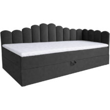 Łóżko dziecięce tapicerowane 90x200 NELA royal 38 prawe