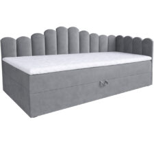 Łóżko dziecięce tapicerowane 90x200 NELA royal 115 prawe