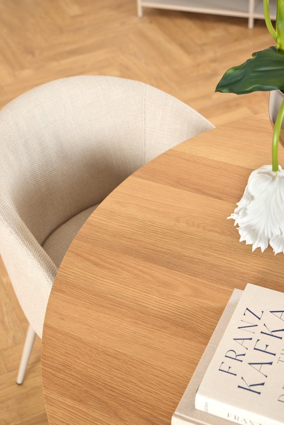 Stół okragły Soli 120cm dąb/kaszmir - obrazek 8