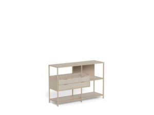 Regał Seaford V z szufladami kaszmir