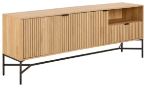 Komoda Jaipur dąb bielony/czarny