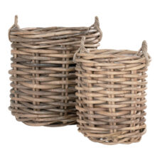 Zestaw 2 koszy Burton rattan naturalny