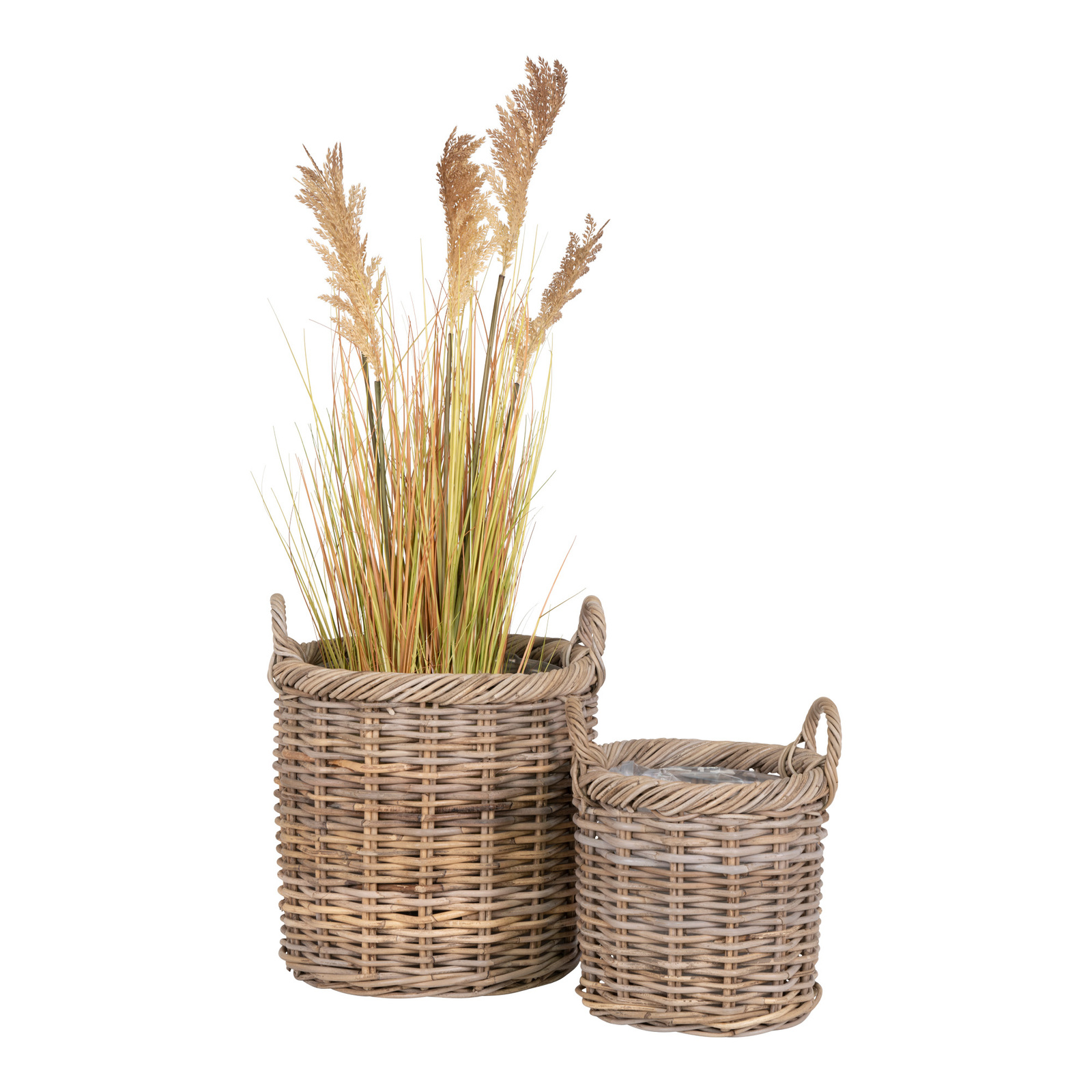 Zestaw 2 koszy Gili rattan naturalny - obrazek 6