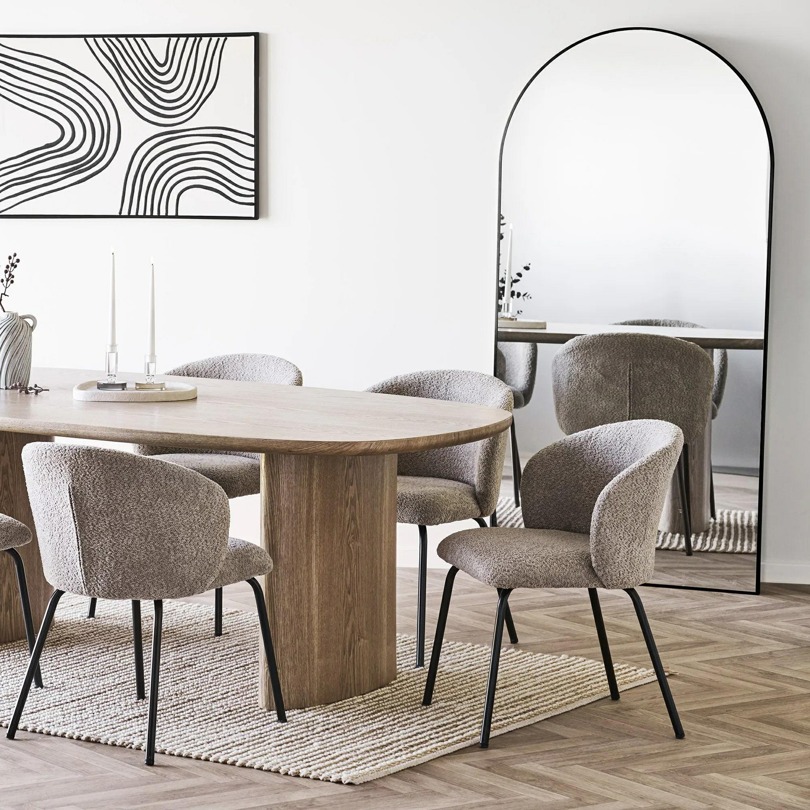 Lustro Madrid 90x180cm czarne - obrazek 4