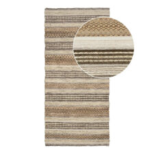 Chodnik Morena 80x180cm szary/naturalny