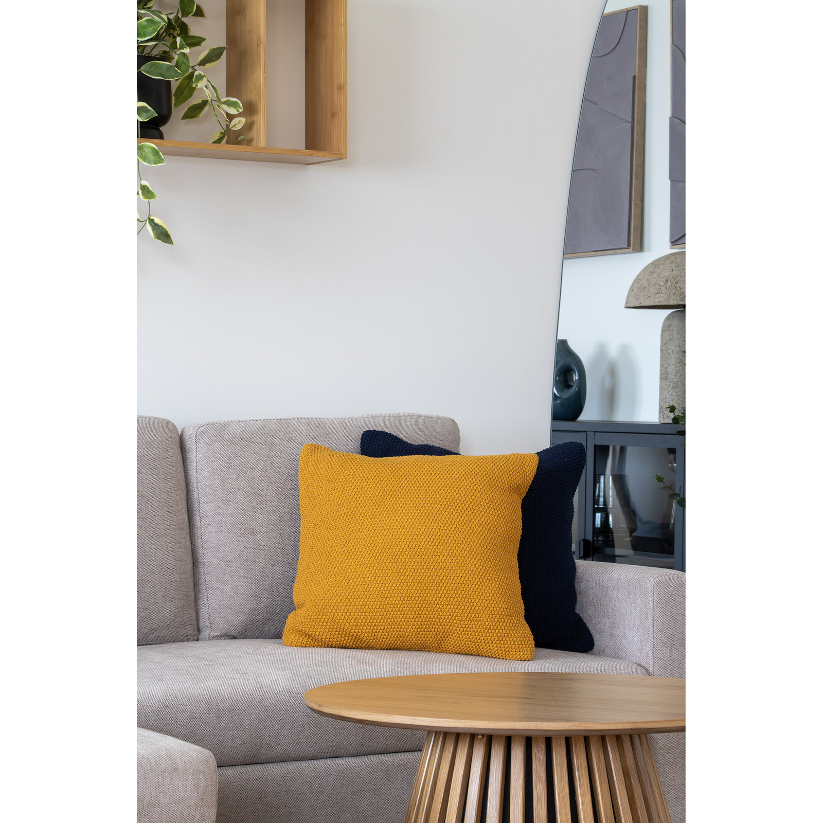 Poduszka Santos 45x45cm ochra - obrazek 3