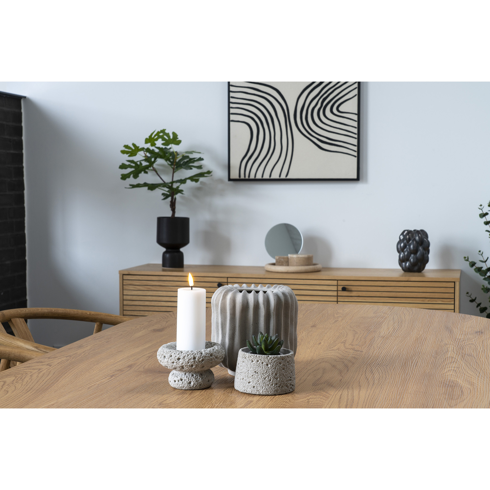 Taca okragła 25,5cm trawertyn - obrazek 4