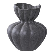 Wazon ceramiczny czarny sakwa 19,4cm