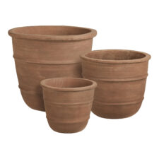 Zestaw 3 donic Kragholm terakota, otwór